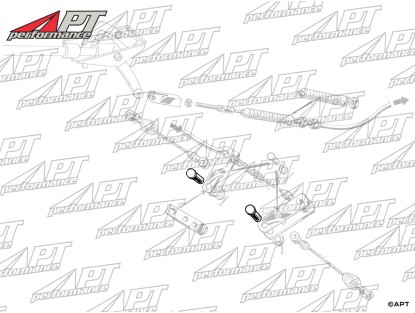Handbrake cable bolt large 1300 - 2000cc 105 / 115