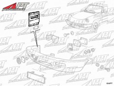 Front bumper outer mounting bracket right Spider 90 - 93 2