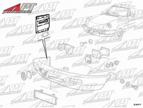 Front bumper outer mounting bracket right Spider 90 - 93
