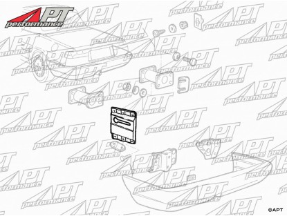 Rear bumper outer mounting bracket right Spider 90 - 93