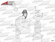 Upper air intake hose Spider / GTV 1,8 - 2,0 TS 2