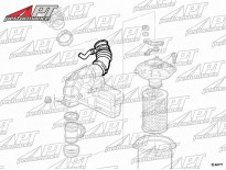 Upper air intake hose silicone Spider / GTV 1,8 - 2,0 TS