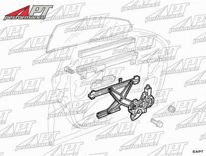 Power window regulator Alfa 166 front left