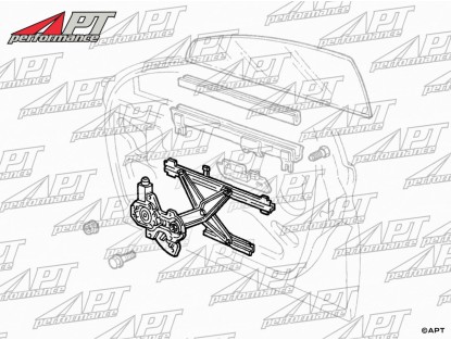 Power window regulator Alfa 166 front right