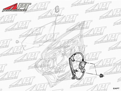 Power window regulator Alfa 166 rear left