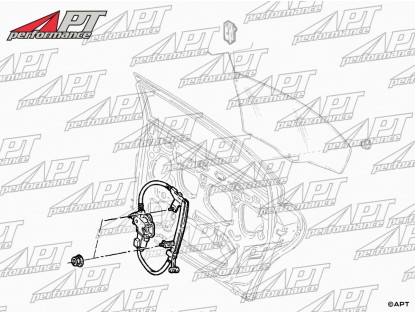Power window regulator Alfa 166 rear right