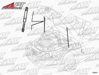 Gas spring for engine hood Spider / GTV (916)