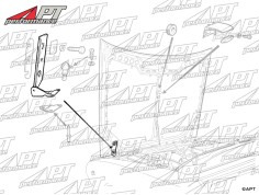 Bonnet hinge left side Alfetta GTV/6 NOS 2
