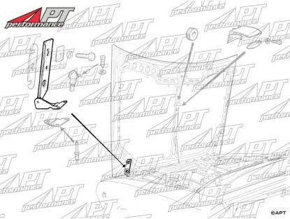 Bonnet hinge left side Alfetta GTV/6 NOS