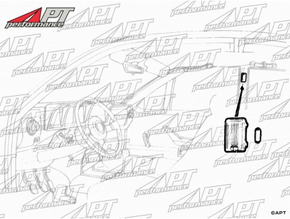 Interior light Alfetta GTV / 6  2. Series milk glass