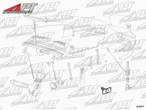 Soft top fastening plate 1300 - 2000 Spider 1970 - 93