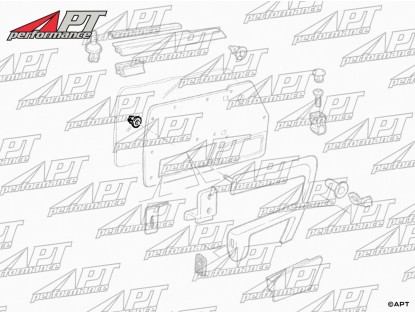 Retaining clip for armrest Spider 1990 - 93