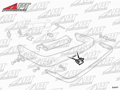 Clip for bumper bars Alfetta GTV4 / GTV6