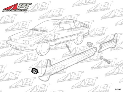 Clip for sill side trim covers Alfetta GTV4 / GTV6
