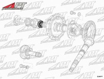 Differential + main shaft bearing Alfa 75 / GTV6 / SZ/RZ