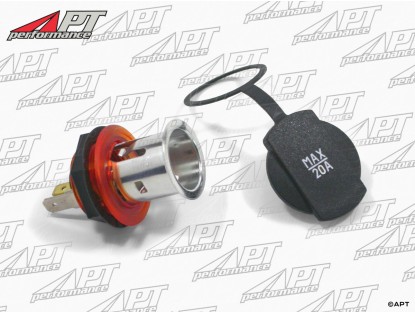 Socket 2 pole 12V + 24V