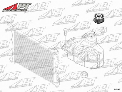 Cap for overflow container AR Mito / Giulietta / Abarth 500