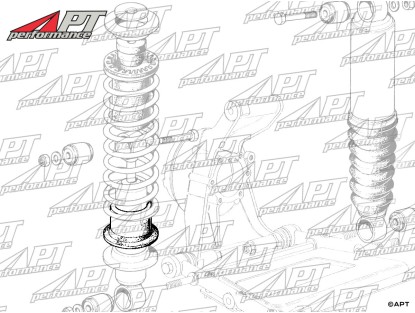 Rubber ring protection for shocks Ferrari 365 / 400