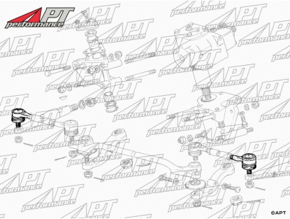 Tie rod end right Ferrari 365 / 400 / 412