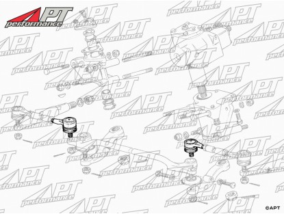 Tie rod end left Ferrari 365 / 400 / 412