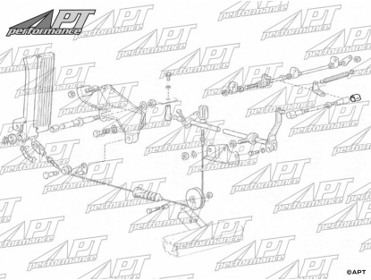 Spring clip  for throttle linkage Ferrari and others