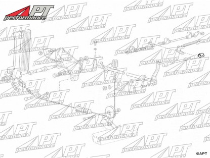 Spring clip  for throttle linkage Ferrari and others
