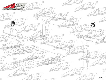 Exhaust hanger Testarossa / 400 / 412 / 365