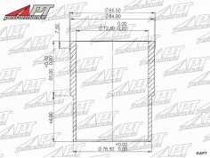 Cylinder liner Ferrari 250 73mm std. Semi 2