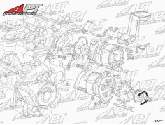 Fan belt for lower alternator Ferrari 400 / 412 2