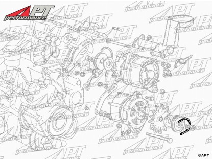 Fan belt for lower alternator Ferrari 400 / 412
