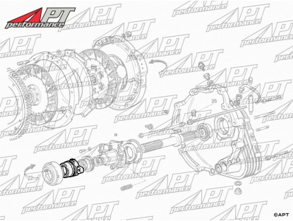 Clutch release bearing support Testarossa / F40 / GTO