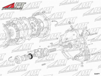 Rear clutch slave seal Testarossa / F40 / GTO
