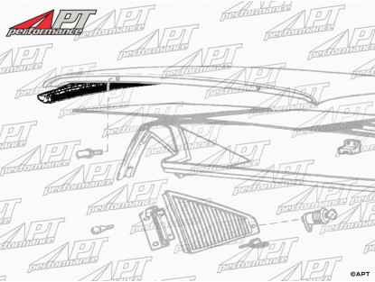 Set roof rubber gaskets Ferrari 208 / 308 / 328 GTS
