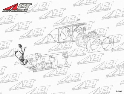 Lifting motor for headlamp right side Ferrari